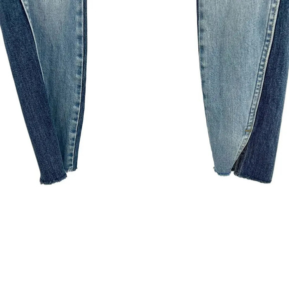 Amo Denim Twist Two Tone Skinny Jeans Cotton Rise & Shine Wash Blue Size‎ 25 - Picture 7 of 14
